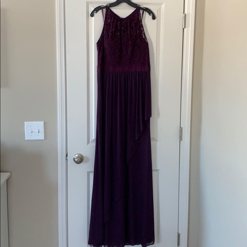 Adrianna Papell Lace Halter Dress